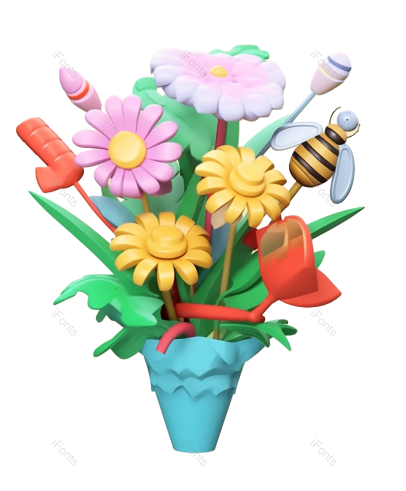 叶子图片,装饰元素,卡通PNG,立体免抠素材